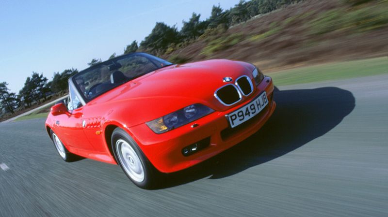 BMW Z3 on the road