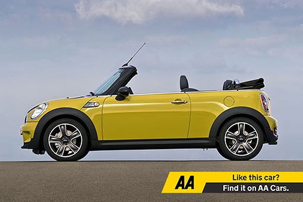 Mini Convertible in a vibrant color